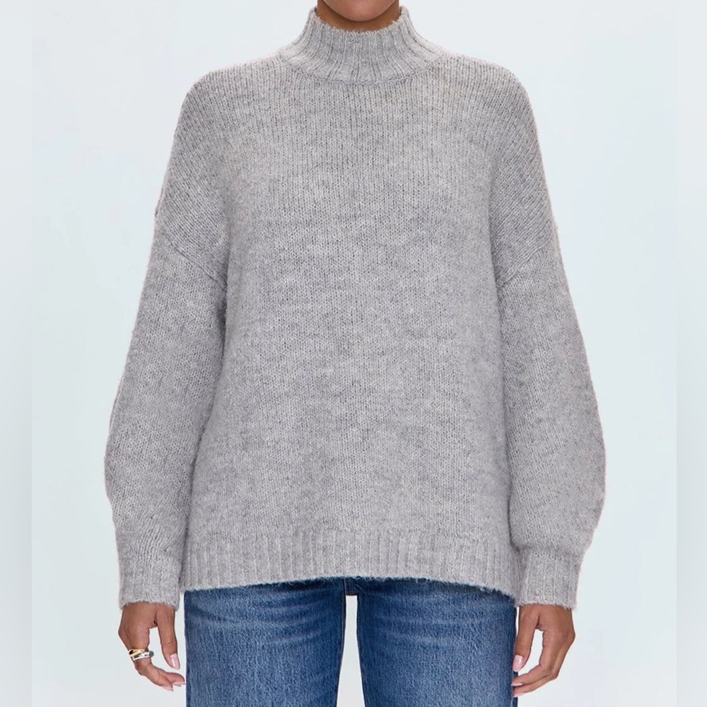 Pistola Carlen Mock Neck Sweater Heather Grey